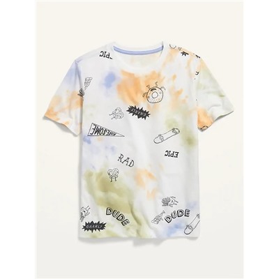 Vintage Crew-Neck Tee for Boys