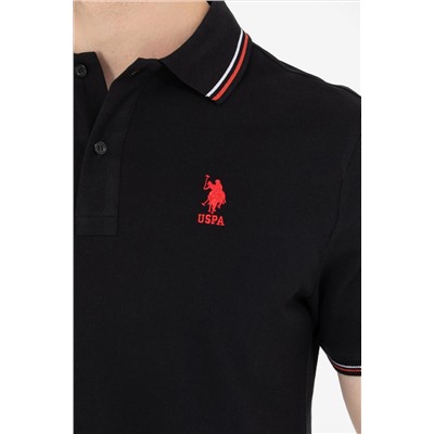 Erkek Siyah Basic Polo Yaka Tişört