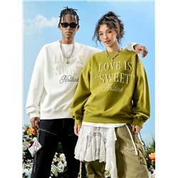 Свитшот с вышивкой из бусин   Китайский молодежный бренд Nuthin*k