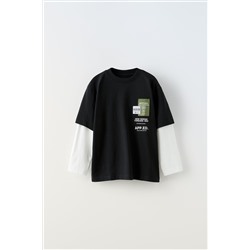 CAMISETA DOBLE MANGA
