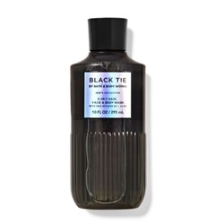 Mens Black Tie 3-in-1 Hair, Face & Body Wash