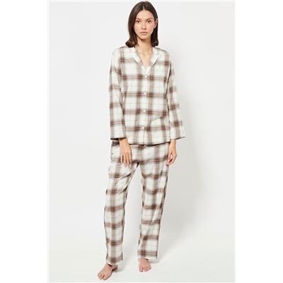 Camisa de pijama - Marrón