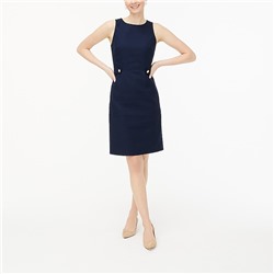 Suiting dress with waist tabs