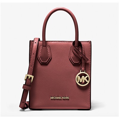 MICHAEL MICHAEL KORS Mercer Extra-Small Pebbled Leather Crossbody Bag