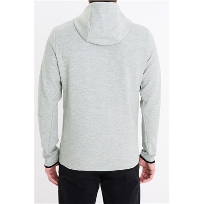 Sudadera skinny fit con capucha - Gris