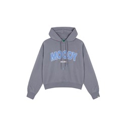 Sudadera capucha felpa algodón gris