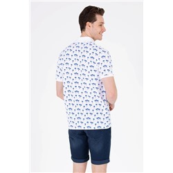 Erkek Saks Polo Yaka Tişört