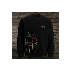Genel MarkalarSevgiler Günü Sweatshirt(çift Kombini Hoodie)love Kombinleri,sevgili Sonsuzluk Kazak