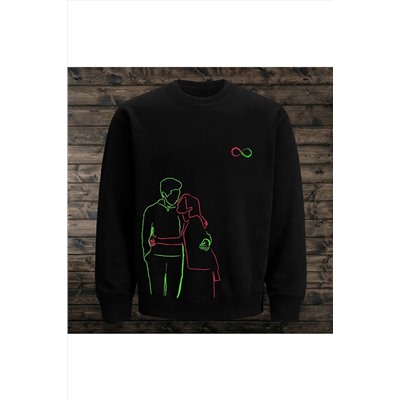 Genel MarkalarSevgiler Günü Sweatshirt(çift Kombini Hoodie)love Kombinleri,sevgili Sonsuzluk Kazak