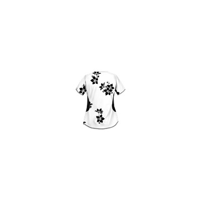 UA Spacious Bouquet White Print Scrub Top