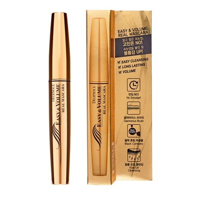 DEOPROCE EASY &amp; VOLUME REAL MASCARA Тушь объемная 8мл