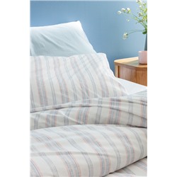 Avery King Size %100 Pamuk Ranforce Baskılı Nevresim Takımı - Mavi/Pembe