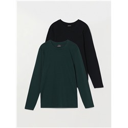 PACK OF 2 BASIC LONG SLEEVE T-SHIRTS