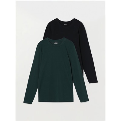 PACK OF 2 BASIC LONG SLEEVE T-SHIRTS