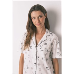 Camisón camisero 100% algodón Snoopy