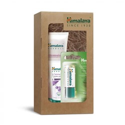 HIMALAYA Set Подарочный набор Питательный бальзам с маслом ростков пшеницы 4,5г+Питательный крем для рук 50мл+Очищающий гель с нимом 15мл ПОДАРОК