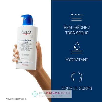 Eucerin UreaRepair Plus Emollient 5% d'Urée Peaux Sèches 400 ml