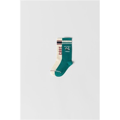KIDS/ PACK DOS CALCETINES BASEBALL