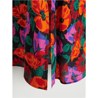 Rock mit Blumenmuster