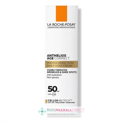 La Roche Posay Anthelios Age Correct - SPF50 - Photocorrection - Soin Quotidien 50ml