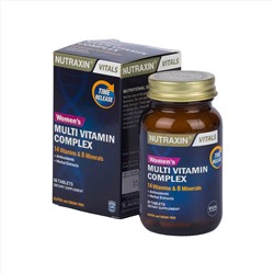 Витамины для женщин Nutraxin Vitals womens multivitamin complex 60 таблеток