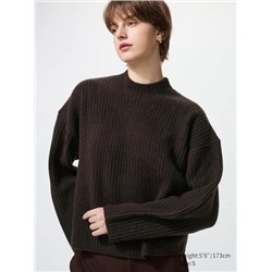 Soufflé Yarn Mock Neck Jumper