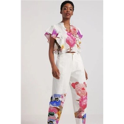 Blusa floral M. Christian Lacroix