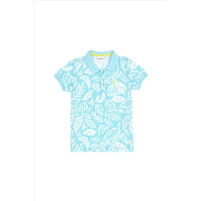 Erkek Çocuk Mint Polo Yaka Tişört
