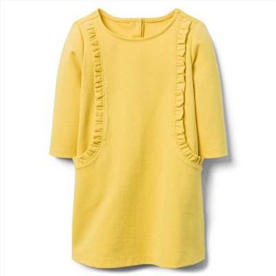 RUFFLE PONTE DRESS