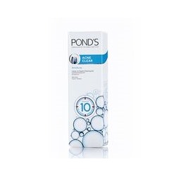Суперочищающая пенка для умывания Pond` 100 мл / Pond`s complete solution acne clear white facial foam 100 ml