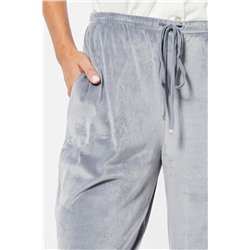 Pantalón de pijama de terciopelo - Gris