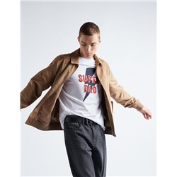 Camiseta 'Super Dad', Hombre, Blanca