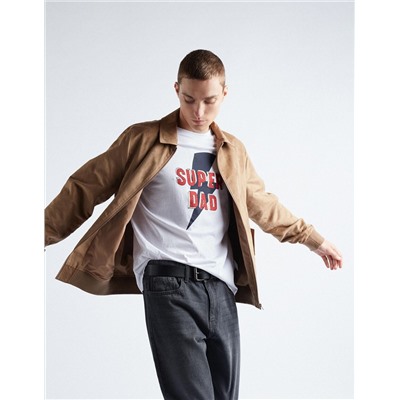Camiseta 'Super Dad', Hombre, Blanca