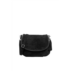 Bandolera de nobuk Negro - Firenze Artegiani