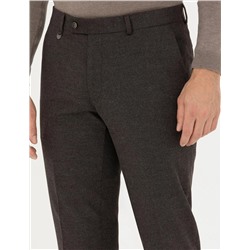 Kahverengi Slim Fit Kumaş Pantolon