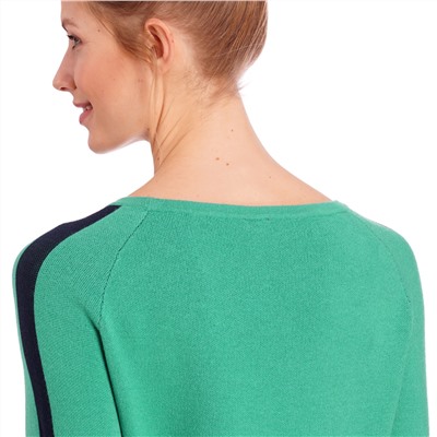 Damen Strickpullover mit Galonstreifen