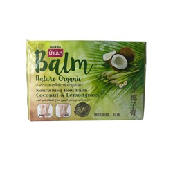 [BANNA] НАБОР Бальзам для стоп питающий КОКОС И ЛЕМОНГРАСС Nature Organic, 6 шт*25 гр