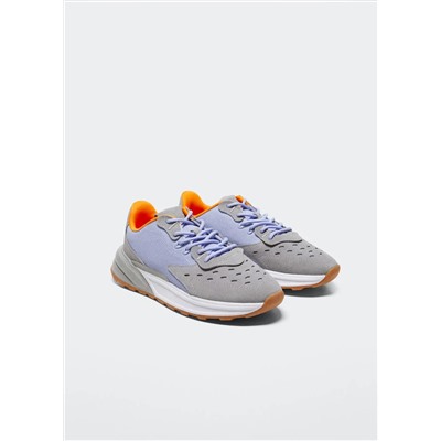 Deportivas combinadas piel -  Mujer | MANGO OUTLET Melilla