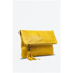 Bandolera de piel Alzano Amarillo