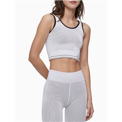 Performance Medium Impact Ribbed Longline Sports Bra