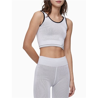 Performance Medium Impact Ribbed Longline Sports Bra