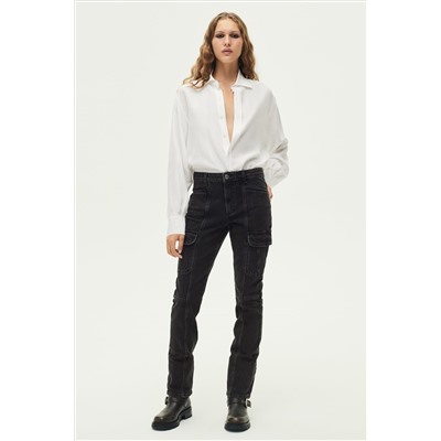 JEANS ZW SLIM CARGO TIRO MEDIO