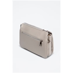 Bandolera de piel Arzergrande - Gris