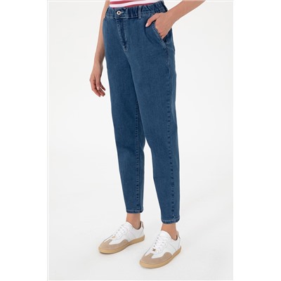 Kadın Açık Mavi Carrot Fit Jean Pantolon