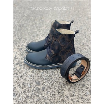Ab. Zapatos 27025 serpiente MARINO+Ab.Zapatos Pelle NAPA (200-2-3) MARINO АКЦИЯ
