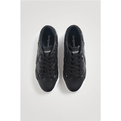 Sneakers efecto piel bordado lentejuelitas