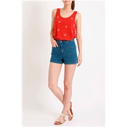 Camiseta de tirantes Rojo