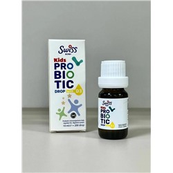 Swiss Probiotic Kids Пробиотики для детей с витамином D3 в каплях