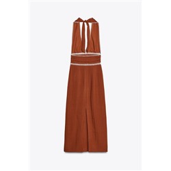 EMBROIDERED MIDI DRESS