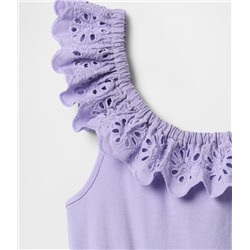 Kids Eyelet Ruffle Dress